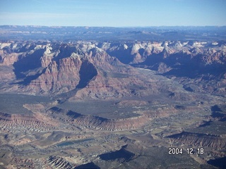 aerial -- near Zion National Park -- Rockville