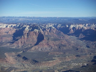 aerial -- near Zion National Park -- Rockville