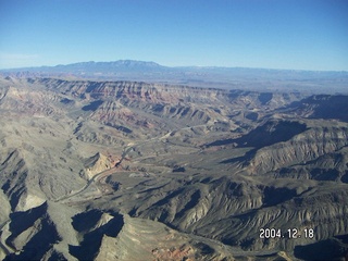 aerial --Virgin River and I-15 in Arizona