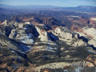 aerial -- Zion National Park -- Angel's Landing and Observation Point