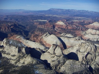 aerial -- Zion National Park -- Angel's Landing and Observation Point