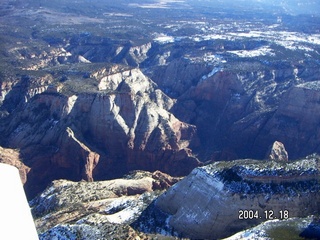 aerial -- Zion National Park -- Angel's Landing area