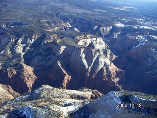 aerial -- Zion National Park -- Angel's Landing