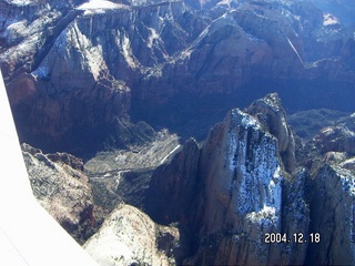 aerial -- Zion National Park