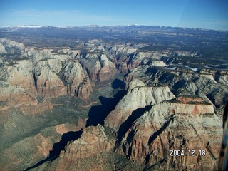 aerial -- Zion National Park