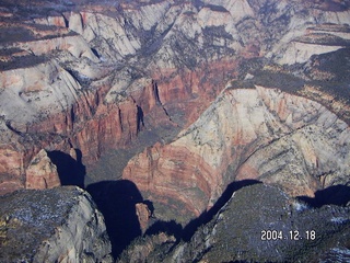 aerial -- Zion National Park -- Observation Point