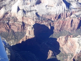 aerial -- Zion National Park -- Angel's Landing and Observation Point