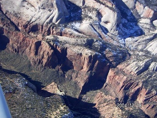 aerial -- Zion National Park -- Angel's Landing area