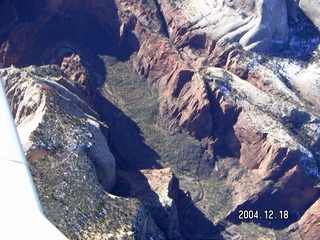 aerial -- Zion National Park