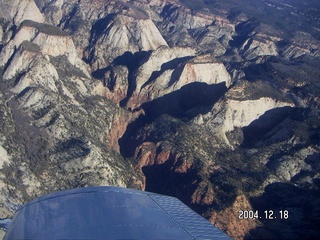 aerial -- Zion National Park