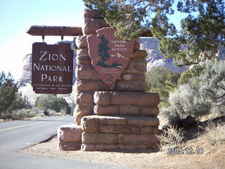 Zion National Park -- east entrance