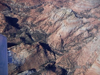 aerial -- Zion National Park