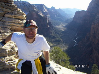 Zion National Park, Adam near Angel's Landing