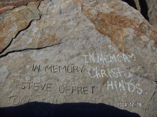 Zion National Park -- Angel's Landing -- 'in memory of'