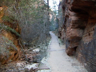 Zion National Park -- quiet canyon heading to Angel's Landing