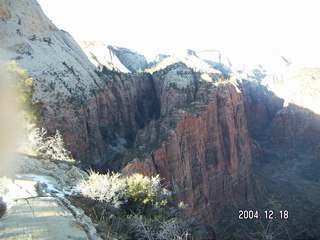 Zion National Park -- rock shapes heading to Angel's Landing