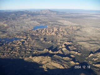 aerial -- lakes near Prescott