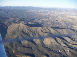 aerial -- mountains near Prescott