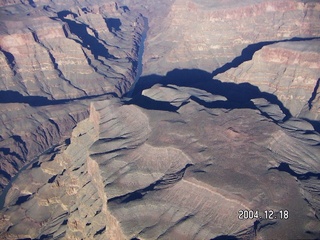 aerial -- west end of Grand Canyon