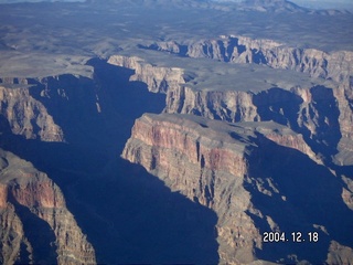 aerial -- west end of Grand Canyon