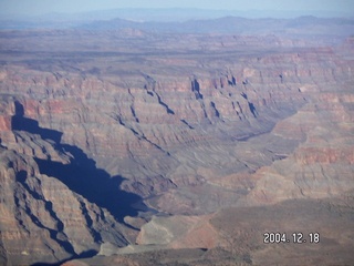 aerial -- west end of Grand Canyon