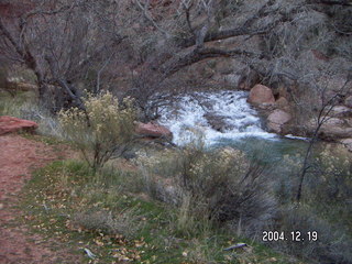 aerial --Virgin River and I-15 in Arizona