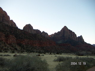 Zion National Park -- Pa'rus trail -- silhouette