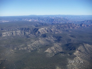 aerial -- Oak Creek Canyon area