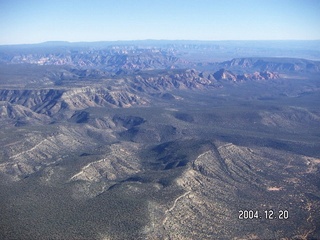 aerial -- south of canyon