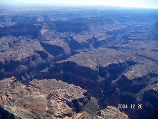 aerial -- west end of Grand Canyon