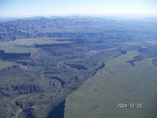 aerial -- canyon north of Phoenix