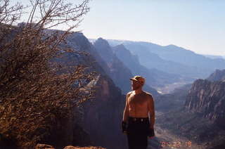 Zion National Park -- Adam -- down from Hidden Canyon