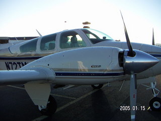 my airplane N4372J (behind the Beech Starship)