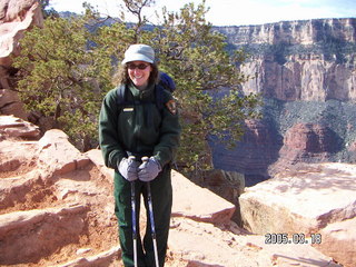 263 5dj. Grand Canyon -- Betsy the ranger -- South Kaibab