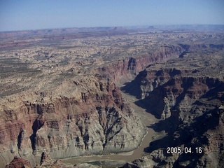 Colorado River canyon -- aerial