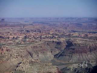 Colorado River canyon -- aerial