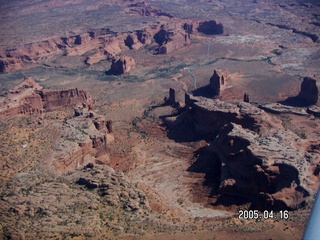 Colorado River near Moab -- aerial