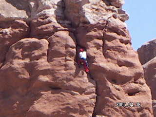 Arches National Park -- climber