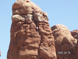 Arches National Park -- climber