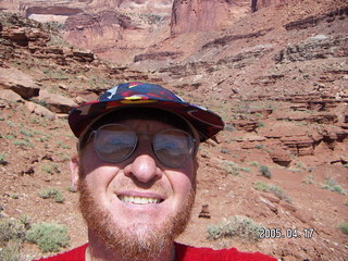 Grand Canyon -- Bright Angel trailhead -- very tired Greg and Adam