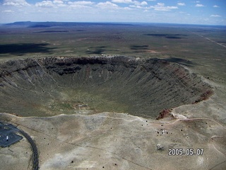 15 5f7. aerial -- meteor crater