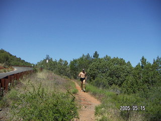 221 5ff. Sedona Airport trail -- Adam running