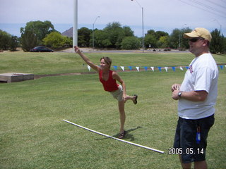 Satish-Geeta wedding in Madras, India - mowing the lawn at IIT Madras