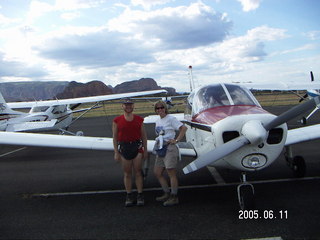 Sedona Airport trail -- Adam running