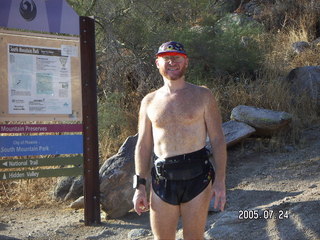 South Mountain Park run -- Adam at the top