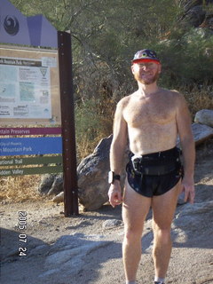 South Mountain Park run -- Adam at the top