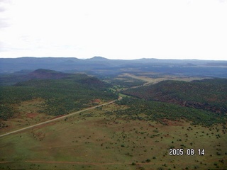 aerial -- canyons around Cibecue, Arizona