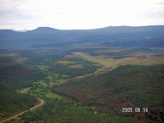 aerial -- canyons around Cibecue, Arizona