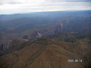 aerial -- canyons around Cibecue, Arizona