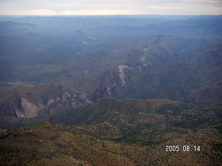 aerial -- canyons around Cibecue, Arizona